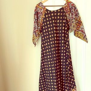 Vintage handkerchief sleeve cotton dress size 6